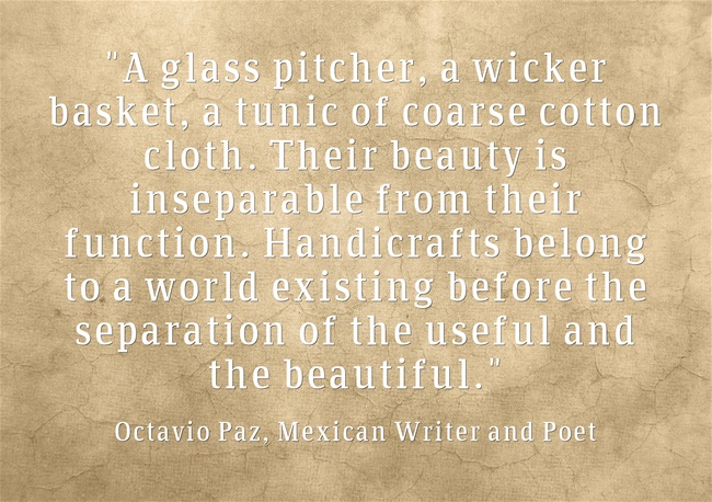A-glass-pitcher-a-wicker quote Octavio Paz
